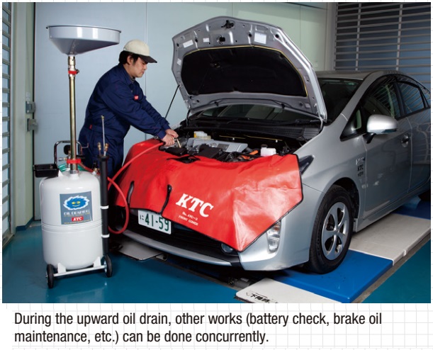 Thùng đựng dầu thải, thùng hứng dầu xả, KTC GOD80E, thùng hứng dầu