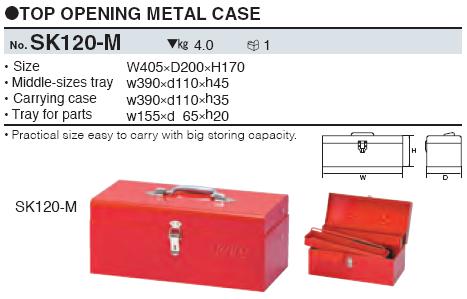 Hộp dụng cụ SK120-M, SK120-M KTC, hộp đựng đồ bằng thép, 