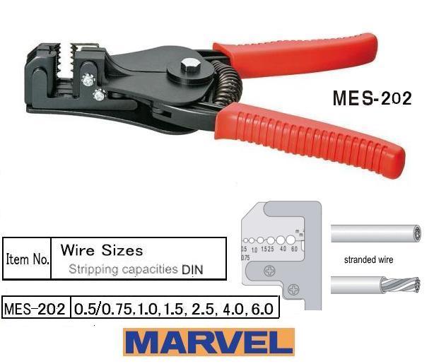 Kìm tuốt dây Marvel Nhật, kìm tuốt dây MES-202, kìm tuốt dây đến 6.0mm2, kìm tuốt dây điện