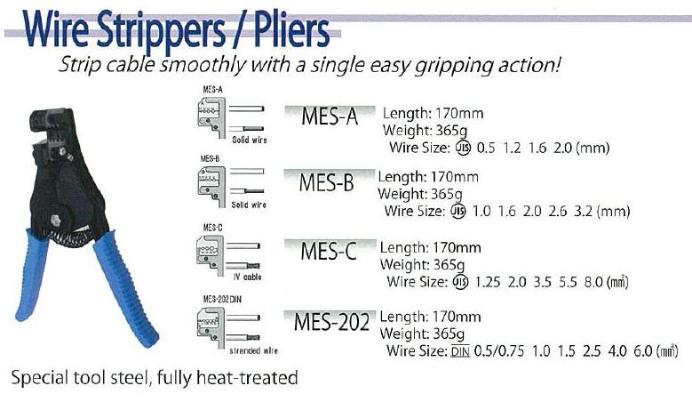 Kìm tuốt dây điện các cỡ, tuốt dây điện 0.5 đến 2.0mm, kìm tuốt dây cỡ nhỏ,