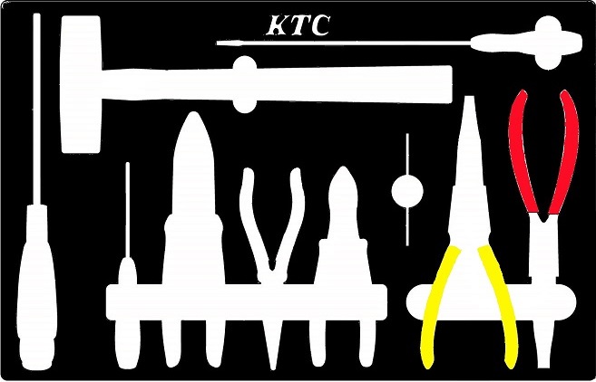 Khay xốp đựng kìm búa, khay đựng dụng cụ KTC, khay dụng cụ KTC