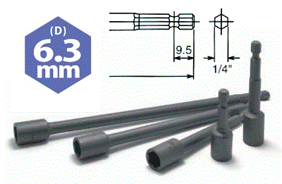 Đầu bits 6.35mm, đầu xiết ốc, đầu bits nhập khẩu,