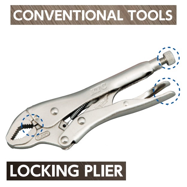 Kìm chết, cơ cấu lẫy hàm, chốt hãm, Locking Plier, kìm chết mỏ cong