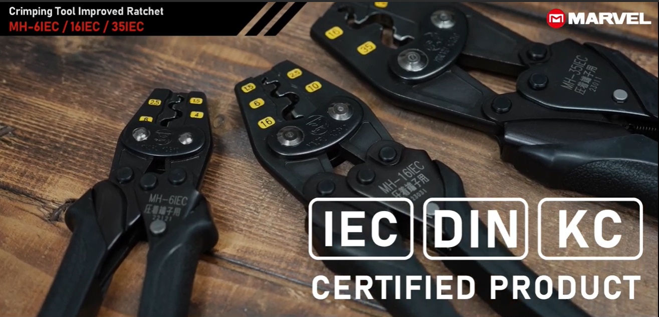 Sản phẩm kìm bấm cos mới, kìm bấm cos IEC, tiêu chuẩn DIN, MH-6IEC, MH-16IEC