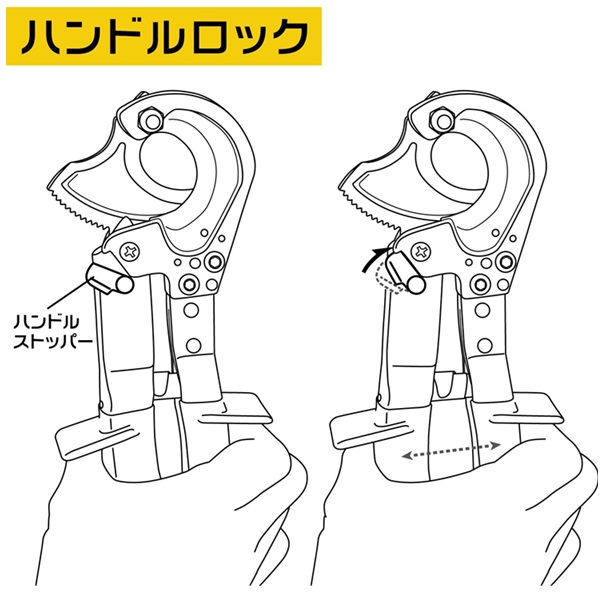 Cách sử dụng, kìm cắt dây cáp điện, lưỡi cắt cáp đồng