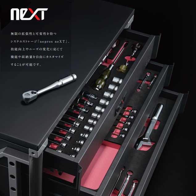Dòng sản phẩm NEXT, Nepros NEXT, bộ dụng cụ Nepros, tay vặn 3/8 NBR390A