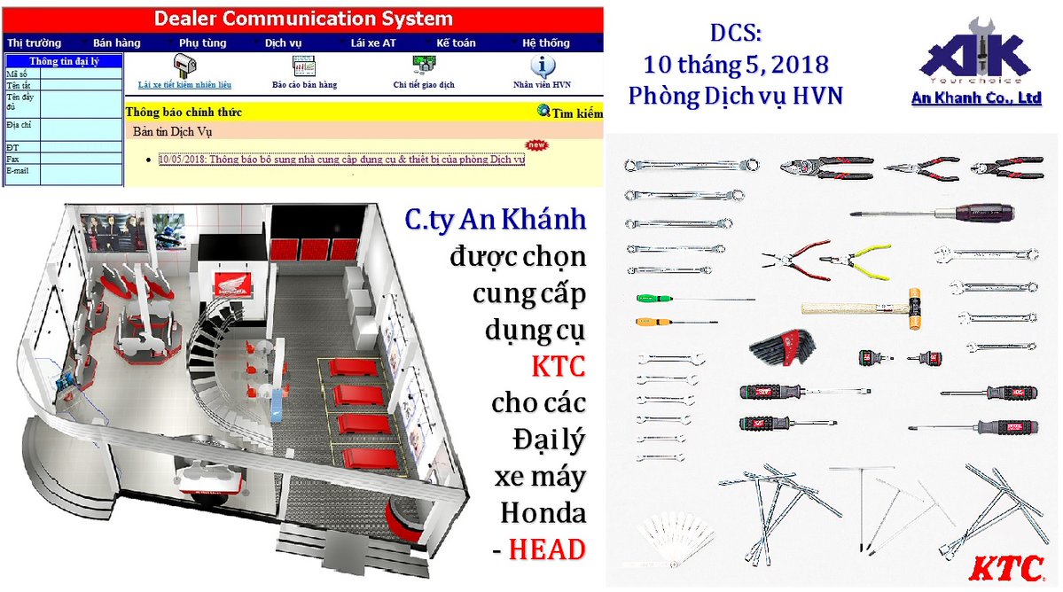 Bộ dụng cụ KTC, bộ dụng cụ 40 chi tiết cho HEAD, bộ dụng cụ thay thế Kowa Seiki