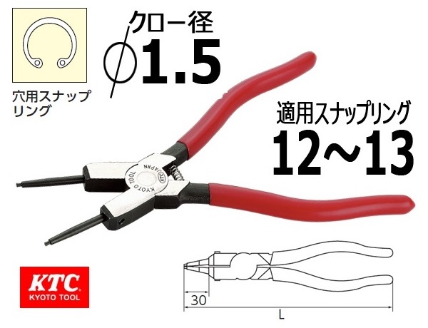 Kìm mở phe trong KTC, kìm mở phe Nhật, kìm mở phe trong mũi 1.5mm