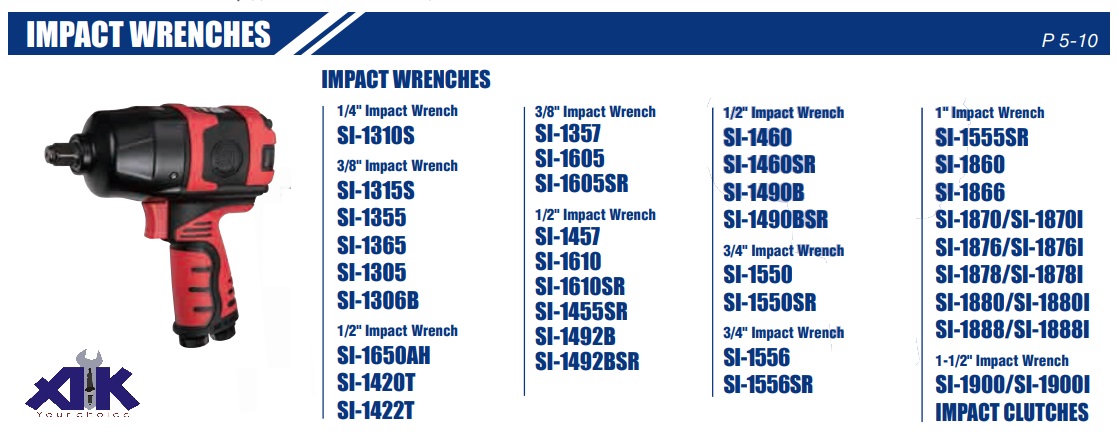 Súng vặn ốc Shinano, súng bắn ốc, súng xiết bu lông,