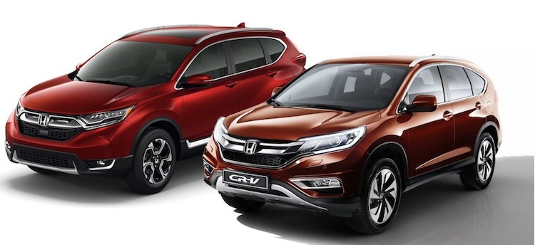 So sánh CR-V thế hệ 2017, so sánh các dòng CR-V,