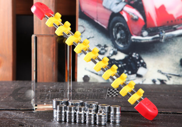 Bộ tuýp 1/4 inch, KTC TB210E, bộ đầu khẩu 1/4 inch loại 6 cạnh, bộ tuýp KTC 10 cỡ từ 5 đến 14mm