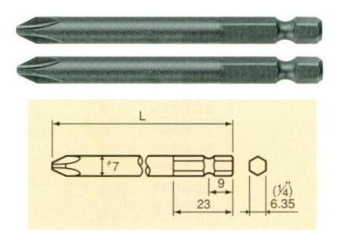 Đầu bits 4 cạnh, đầu bits 6.35mm, đầu vặn vít NAC, Vessel, đầu bits dùng cho lắp ráp,