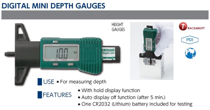 Thước đo gai lốp, thước đo độ sâu gai lốp, Niigata Seiki, thước đo gai lốp Nhật