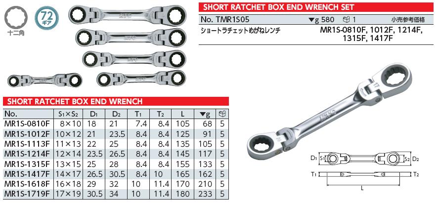 Bộ tròng 2 đầu, tròng tự động 2 đầu, tròng tự động KTC, TMR1S05 KTC