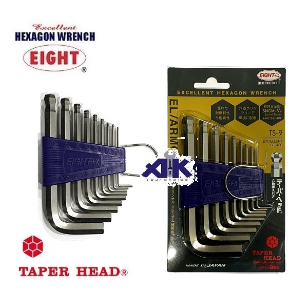 Bộ lục giác ngắn 9 chi tiết, Eight TS-9, bộ lục giác ngắn đầu bi