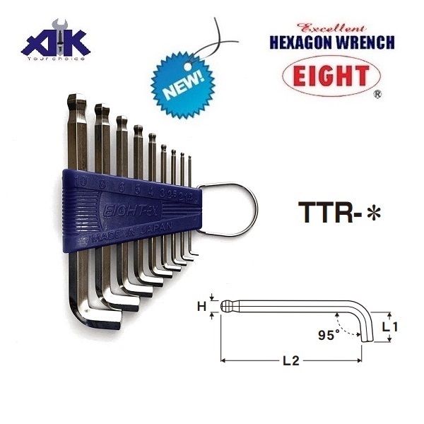 Bộ lục giác chìm Eight, Eight Tool, Eight TTR-S9