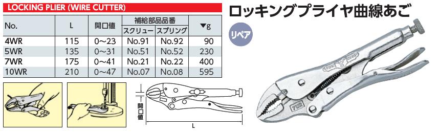 Kìm chết IRWIN, IRWIN 10WR, KTC 10WR, kìm chết mỏ cong, Vise Grip