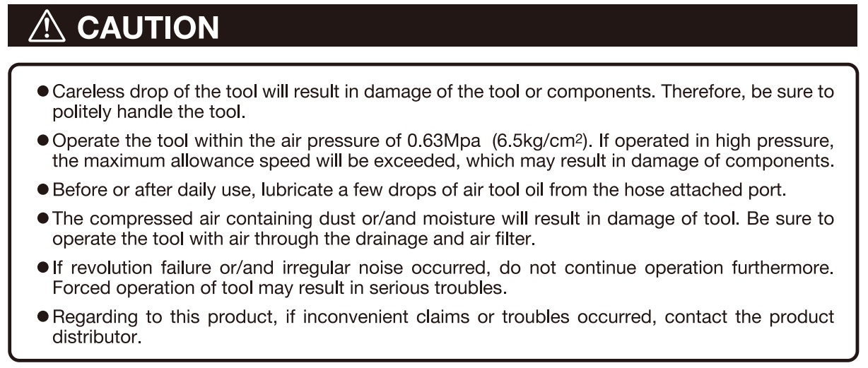 An toàn khi sử dụng, hướng dẫn sử dụng, sử dụng máy mài khí nén,