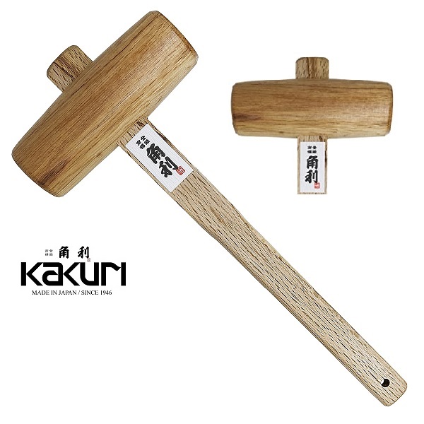 Búa gỗ Kakuri Nhật, gỗ sồi, búa làm từ gỗ sồi, 