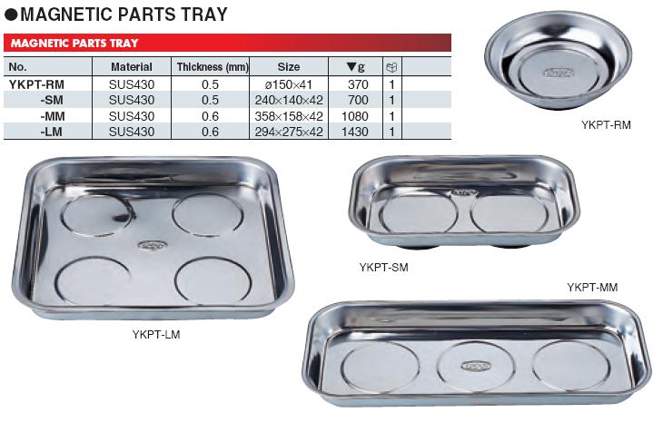 Khay inox từ tính, KTC YKPT-RM, khay từ tính đựng ốc vít