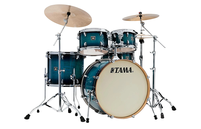 TAMA CL52KRS-BAB Superstar Classic Maple 5-Piece Drum Shell Kit, Blue Lacquer Burst