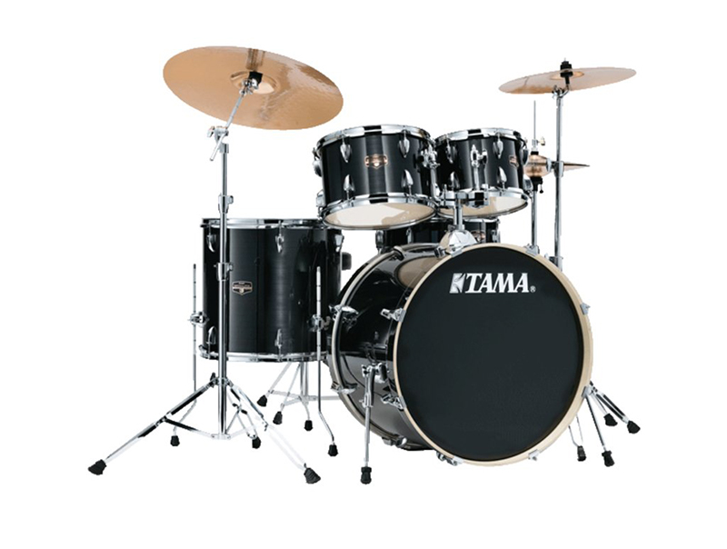 TAMA IE52KH6W-HBK Imperialstar 5-Piece Drum Kit w/Hardware, No Cymbals, Hairline Black