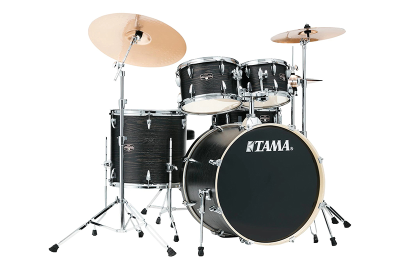 TAMA IE52KH6W-BOW Imperialstar 5-Piece Drum Kit w/Hardware, No Cymbals, Black Oak Wrap