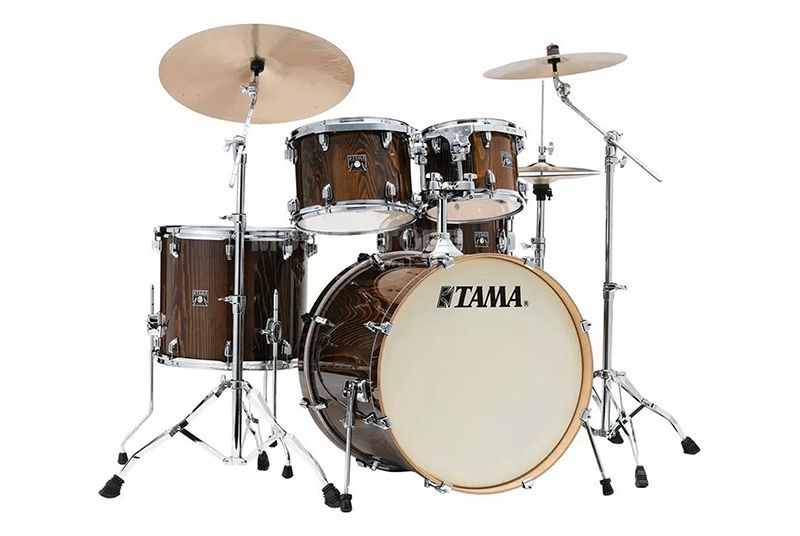 TAMA CL52KRSP-GJP Superstar Classic Exotix 5-Piece Drum Shell Kit, Gloss Java Lacebark Pine