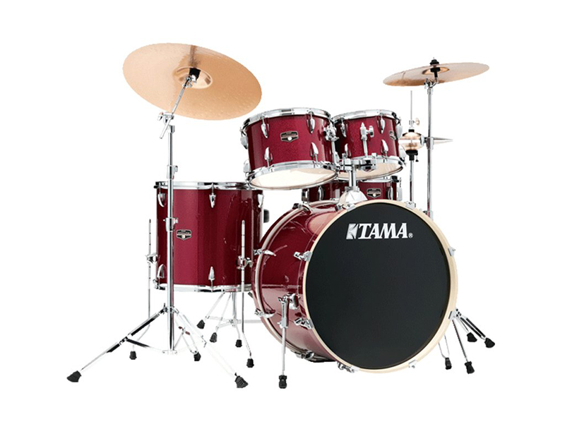 TAMA IE52KH6W-CPM Imperialstar 5-Piece Drum Kit w/Hardware, No Cymbals, Candy Apple Mist