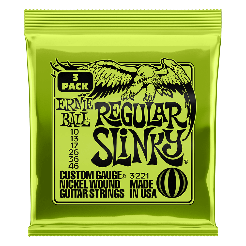 Dây Đàn Guitar Điện Ernie Ball 3221 Regular Slinky Nickel Wound - Cỡ .010-.046