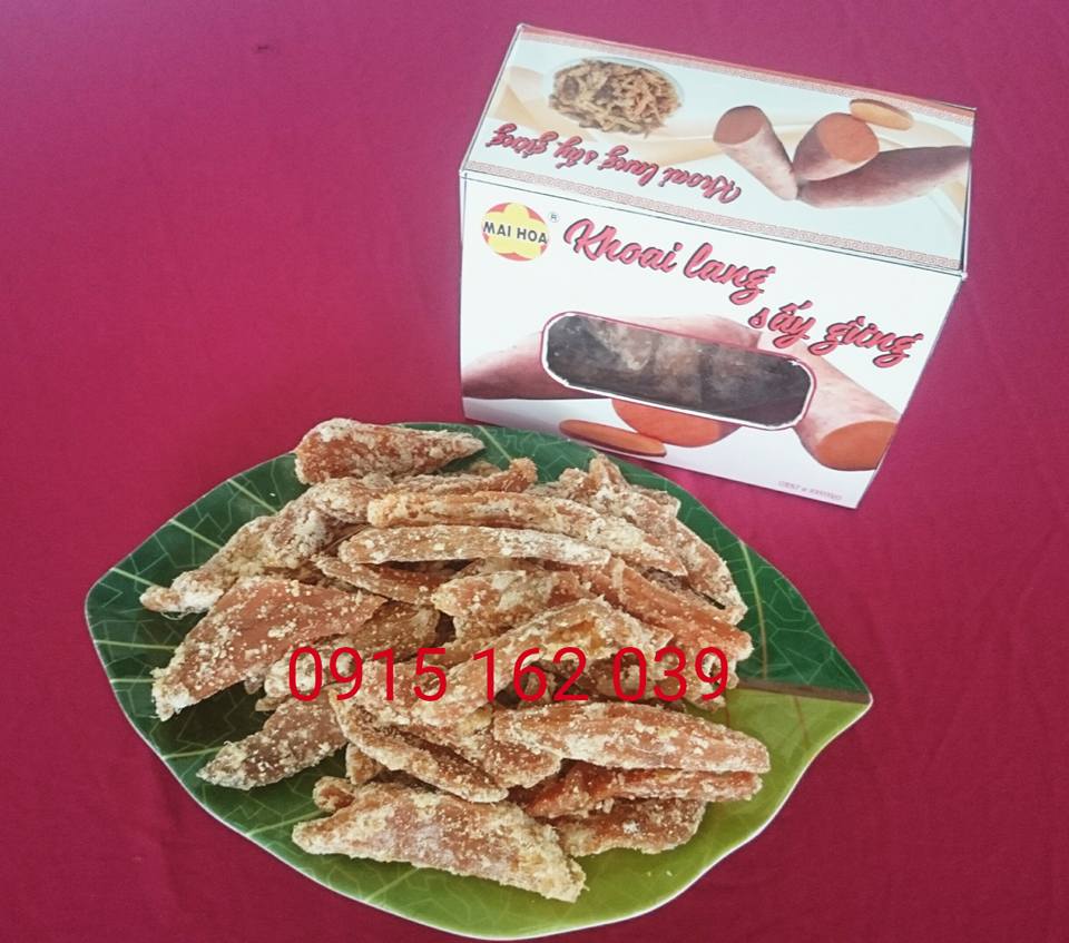 Khoai lang sấy gừng
