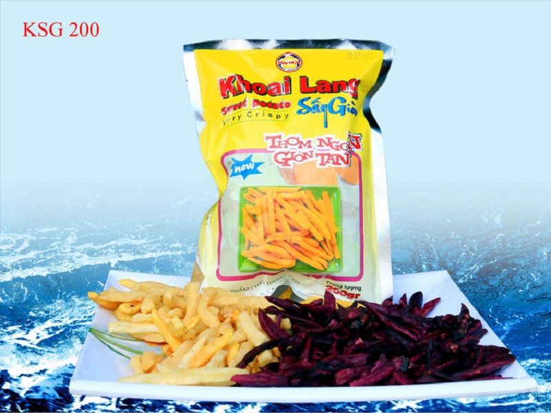 Khoai lang sợi sấy giòn
