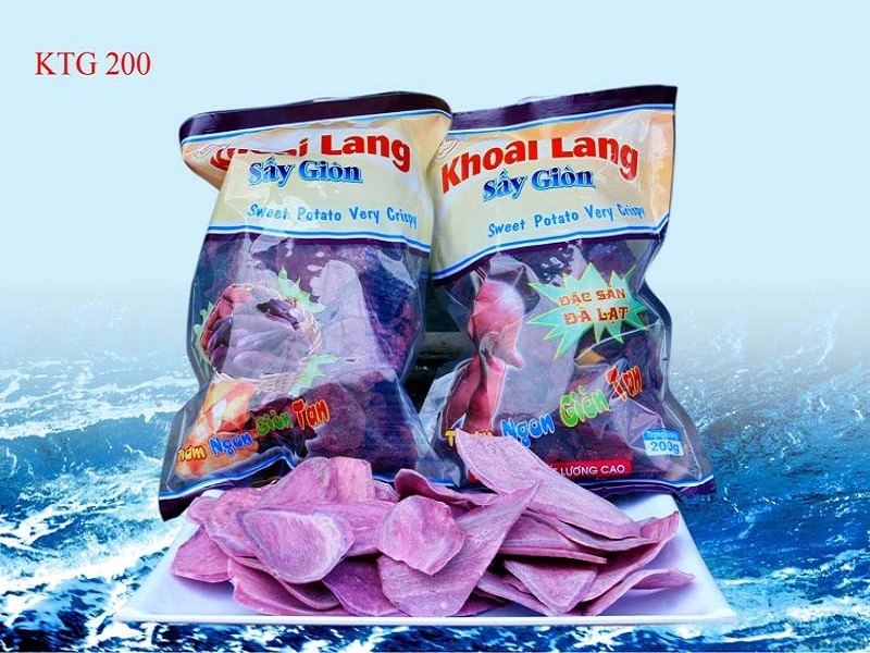 Khoai lang tím sấy giòn