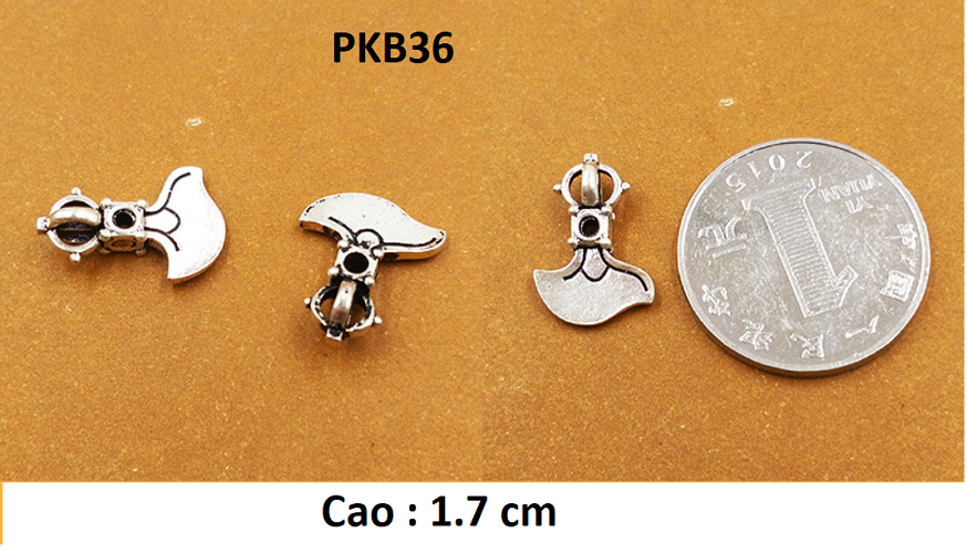 PHỤ KIỆN CHARM BẠC CHÙY KIM CANG LƯỠI BÚA - PKB36