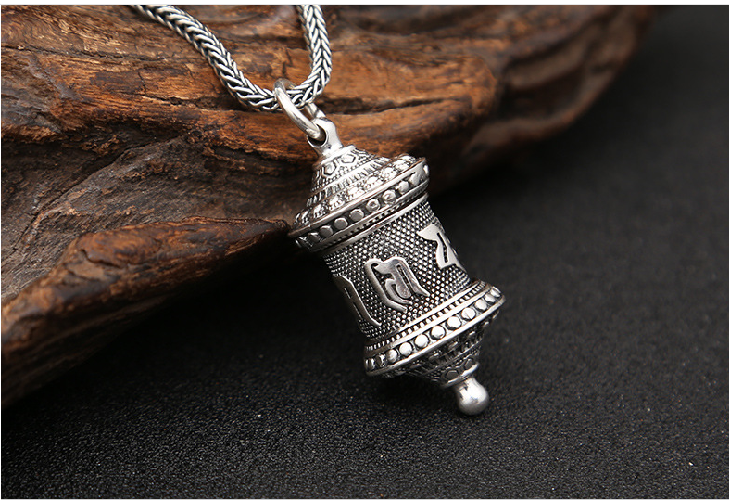 Mặt Dây Chuyền Trụ Om Mani Padme Hum - DC463