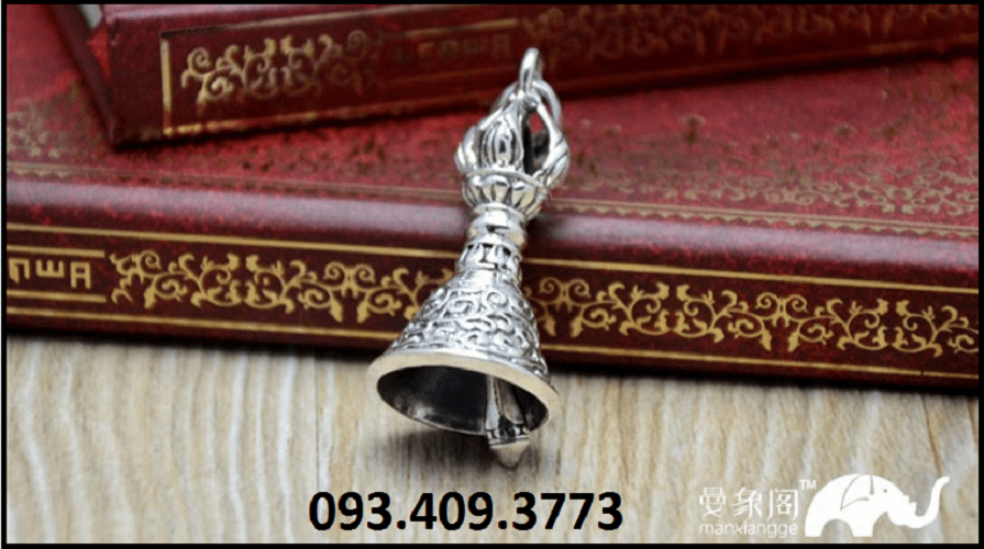 Mặt Dây Chuyền Chuông Hoa Văn Tây Tạng - DC368