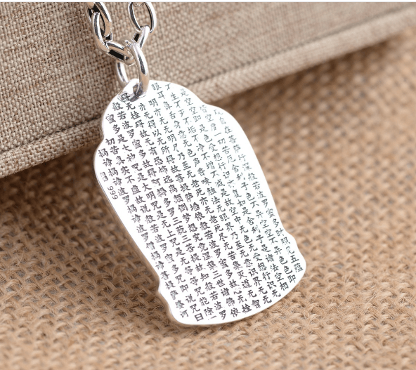 Mặt Dây Chuyền Chùy Kim Cang - Bát Nhã Tâm Kinh Phật Giáo - DC386