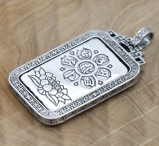 Mặt Dây Chuyền Đại Thế Chí Bồ Tát - Khắc Om Mani Padme Hum - DC507