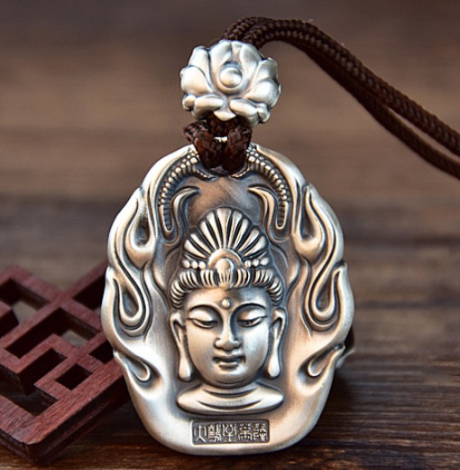 Mặt Dây Chuyền Đại Thế Chí Bồ Tát - Khắc Om Mani Padme Hum - DC5343