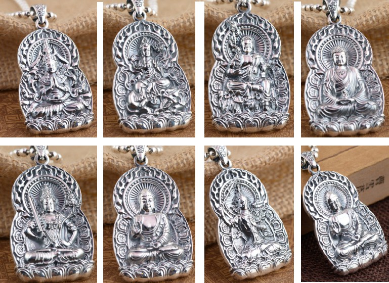 Mặt Dây Chuyền Bất Động Minh Vương - Khắc Om Mani Padme Hum - DC539