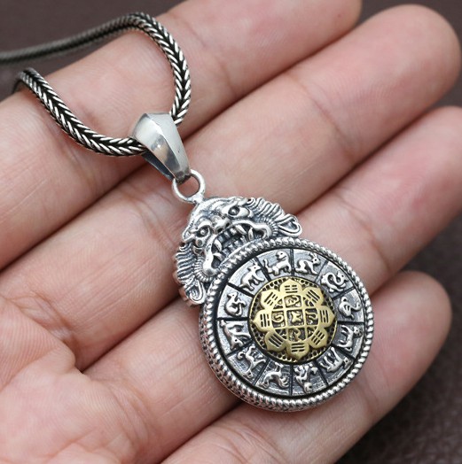 MẶT DÂY CHUYỀN BÁT TRẠCH PHONG THỦY - 12 CON GIÁP - DC542