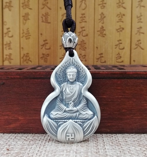Mặt Dây Chuyền Phật A Di Đà - Bát Nhã Tâm Kinh - DC5462