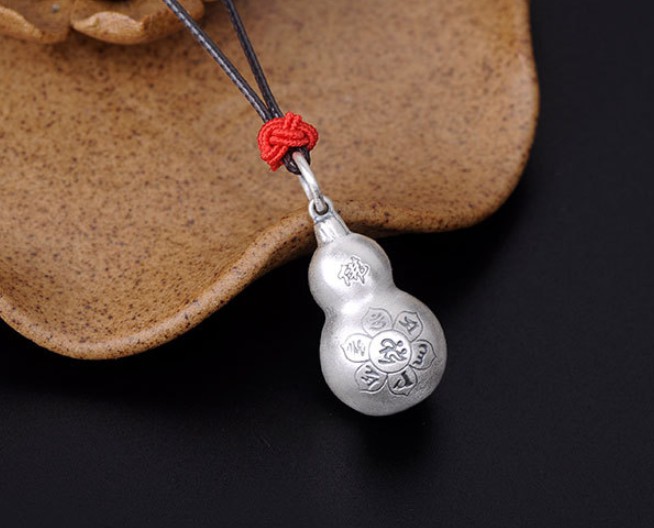 Mặt Dây Chuyền Hồ Lô  -Khắc Om Mani Padme Hum - DC550