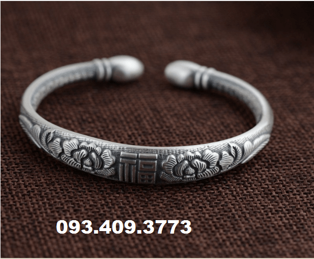 VÒNG TAY KHẮC OM MANI PADME HUM TÂY TẠNG - VT235