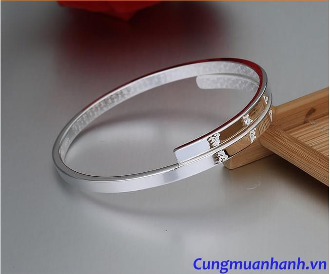 Vòng tay Khắc Thần Chú Om Mani Padme Hum -VT209