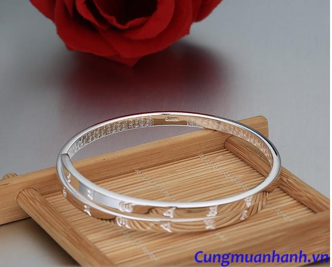 Vòng tay Khắc Thần Chú Om Mani Padme Hum -VT209