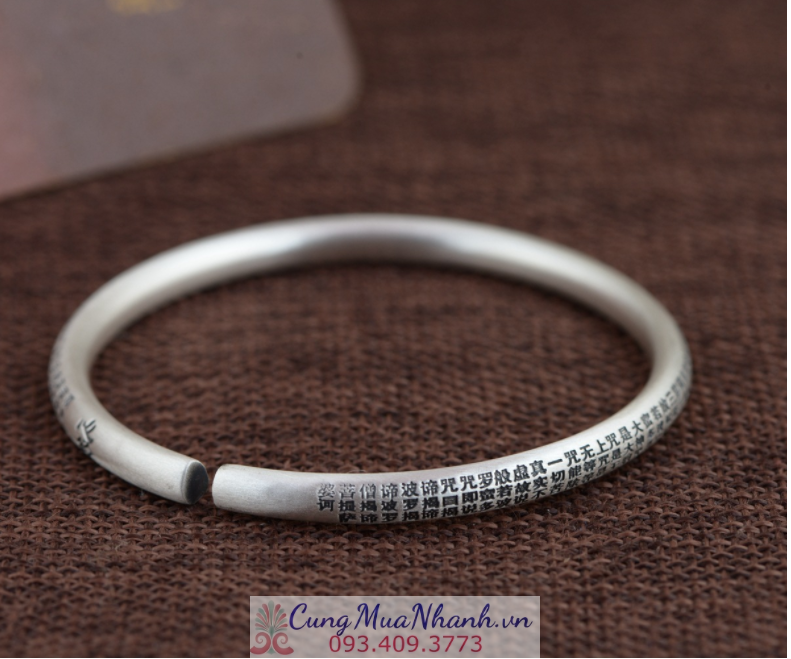 Vòng Tay Khắc Bát Nhã Tâm Kinh Phật Giáo - VT249