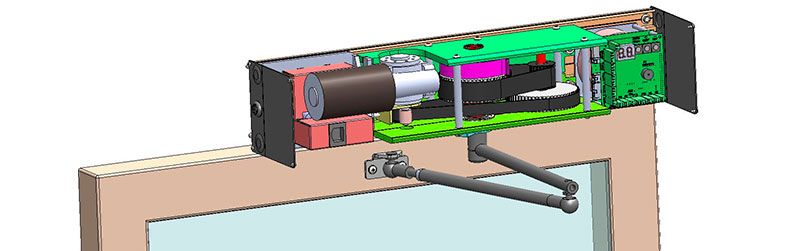 cửa mở xoay tự động micomdoor mi-sw