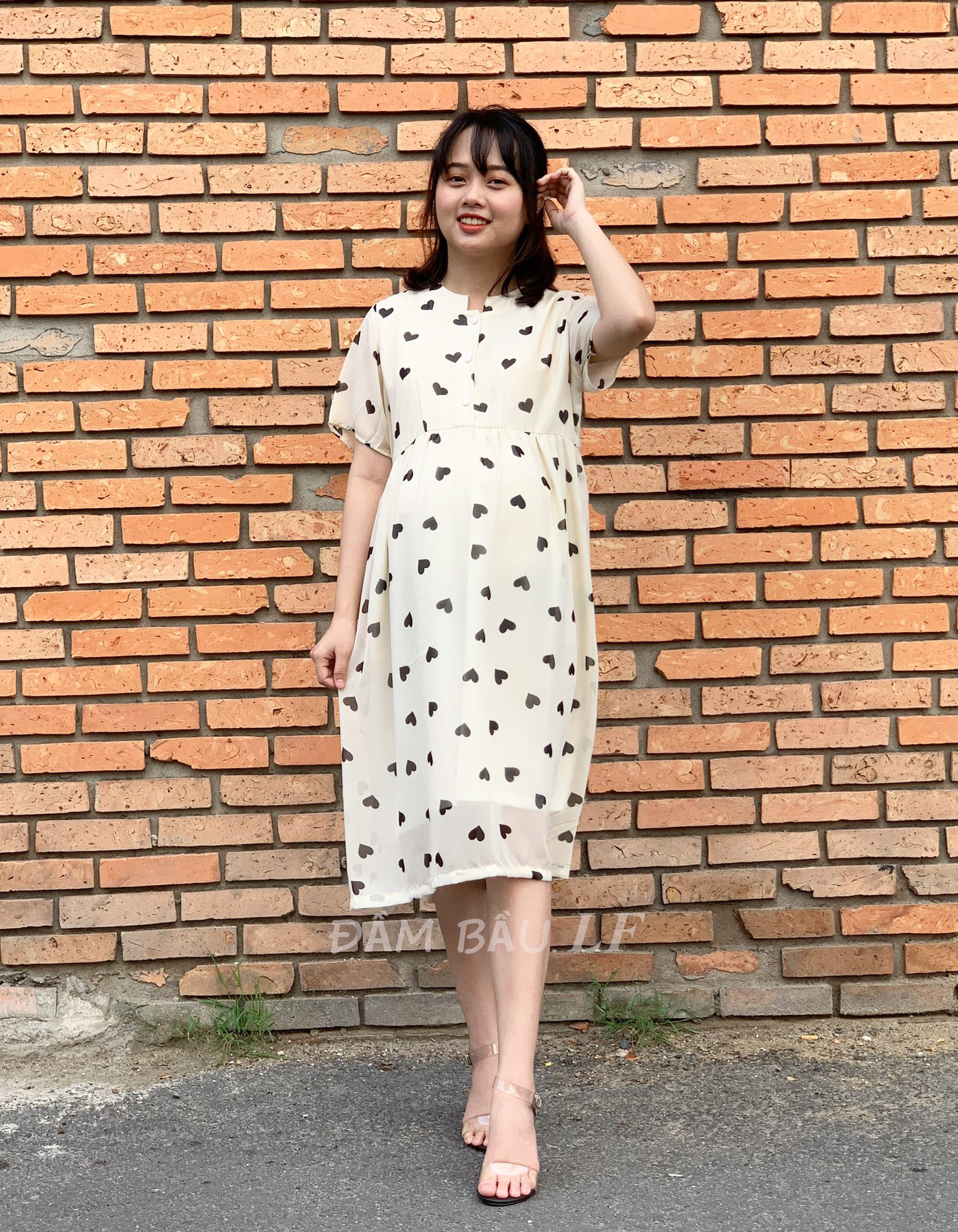 Đầm bầu voan DM67A