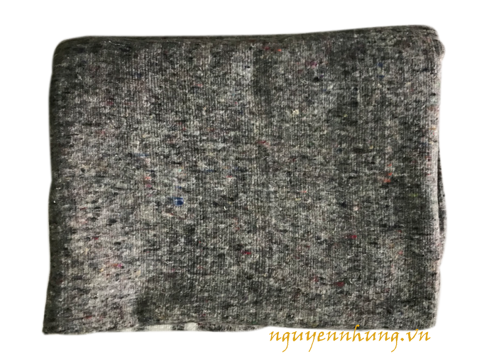 Chăn chiên dập cháy màu ghi sẫm